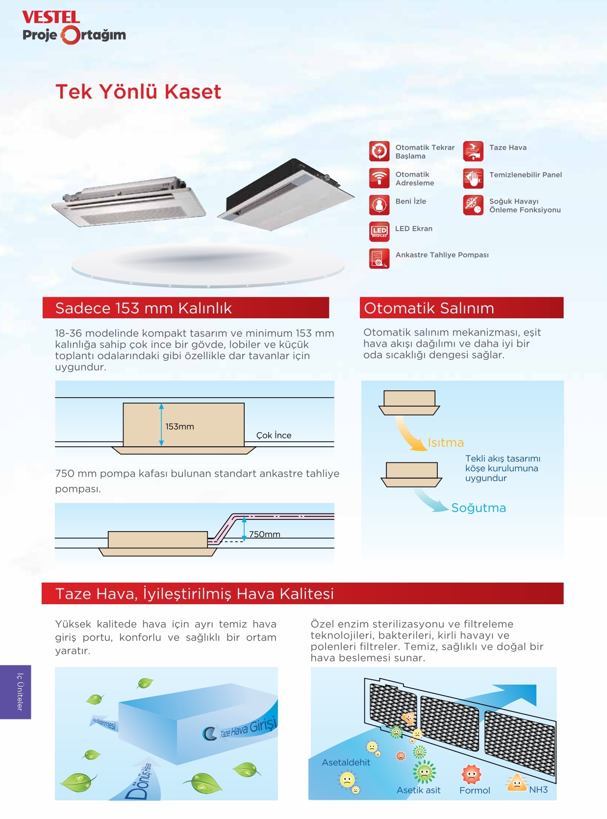 Tek Yönlü Kaset ürün özellikleri görseli