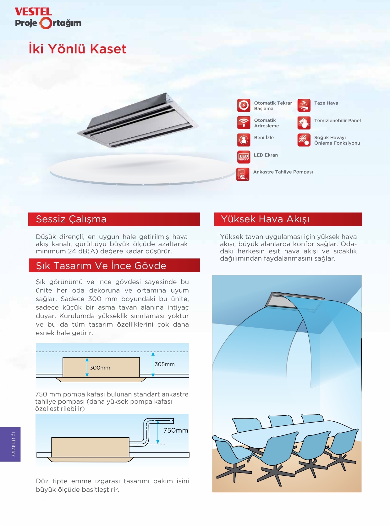 İki Yönlü Kaset ürün özellikleri görseli