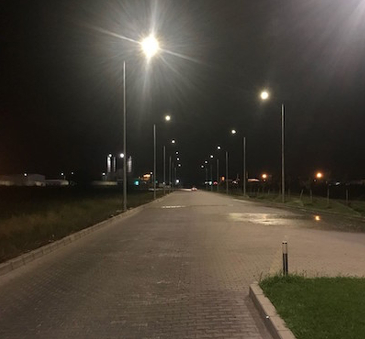 Akhisar OSB, VESTEL autodim kontrollü Sardes Sokak Armatürleri ile aydınlanıyor