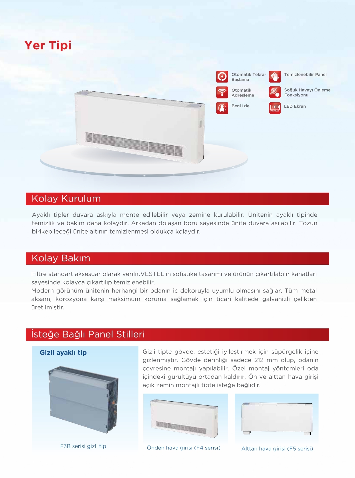 Yer Tipi ürün özellikleri görseli